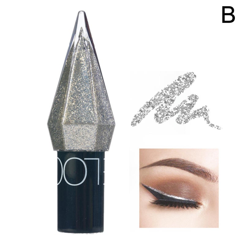 Pearl Diamond Liquid Eyeshadow in 5 Colors, Mini Eyeliner with Glitter, Smooth and Smooth Finish, Fine Brush Head, Cross-border Wholesale